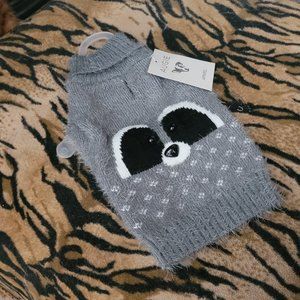 Pet Sweater Plush Dog or Cat W/BEAR .. xs ea.New w/ Tag!